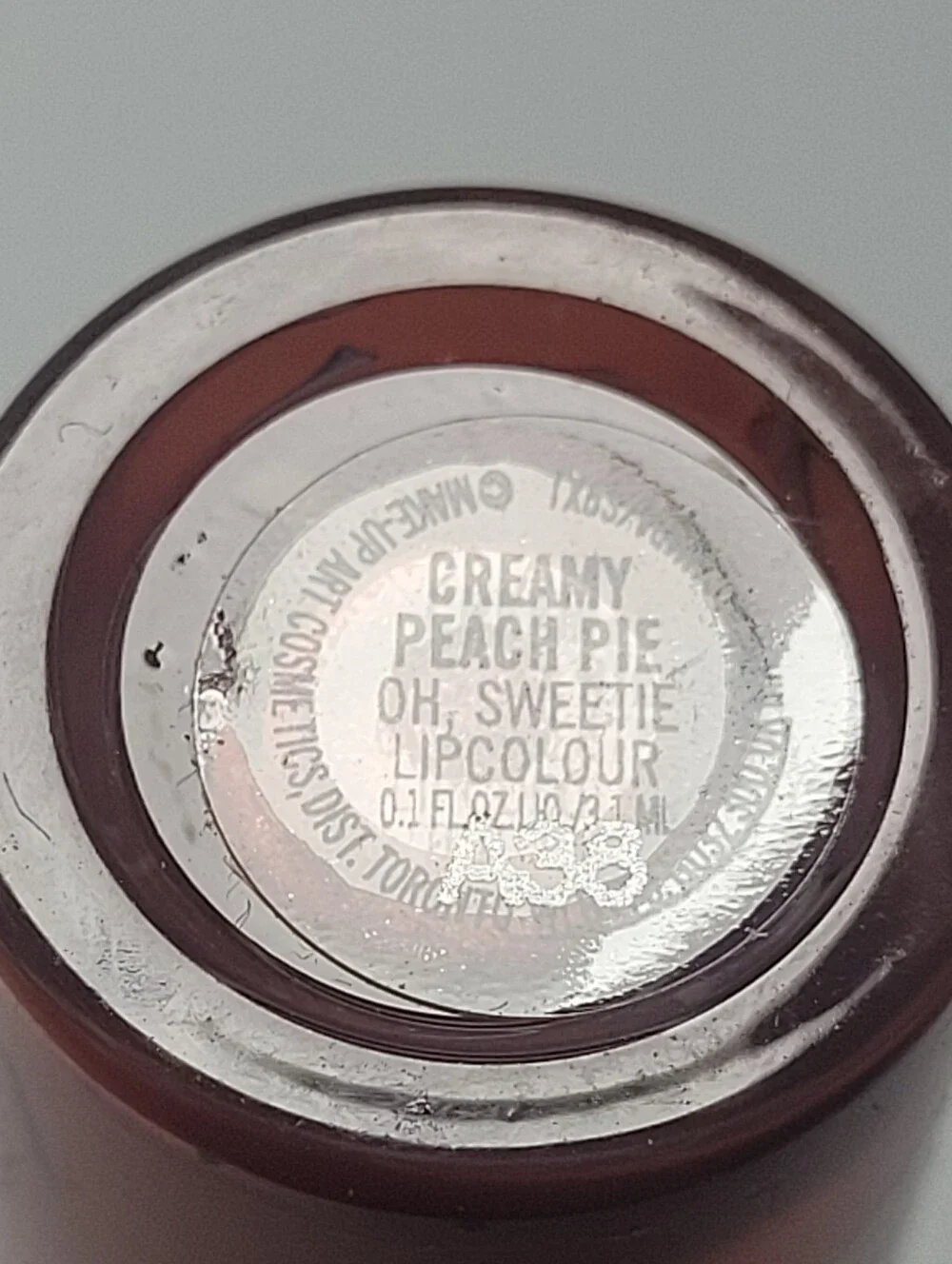 MAC Oh Sweetie CREAMY PEACH PIE Lipcolor 0.1 fl oz (3.1 ml)